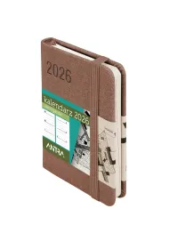 Kalendarz 2026 Awangarda A7 TDW mocca mousse Antra