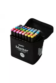 M&G Marker artystyczny alkoholowy, dwustronny, 3,2 mm; 6,2 mm, zestaw 40 kolor�w 40 szt.