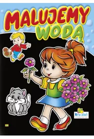 Kolorowanka wodna. Malujemy wod�. Dziewczynka z kwiatami 842
