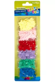 Craft with Fun Cekiny pastelowe mix wzor�w 6 kolor�w
