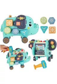 Sonik sensoryczny interaktywny montessori wbijak sorter klocki motek 26cm