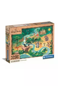 Puzzle 1000 el. Compact Story Maps The Hungle book Clementoni