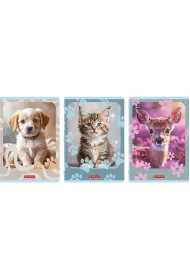 Herlitz Zeszyt A4 32 k. kratka z marginesem Standard Animals