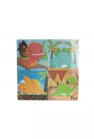 Puzzle drewniane 4w1 Dinozaury Adar