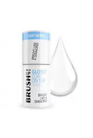 BrushUp! Glossy Coat On Top UV/LED top hybrydowy do paznokci Bright Like A Diamond 5 g