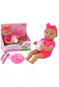 Lalka bobas z akcesoriami r�owa LeanToys