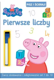 Pepa Pig. Pisz i �cieraj. Pierwsze liczby MAZAK ZMYWALNY