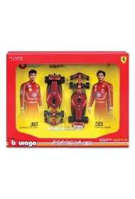 Bburago Model 1:43 Ferrari SF-24 2-pak Leclerc-Sainz 18-36856