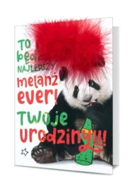 Pan Dragon Karnet urodziny panda pi�rko HM200-1839