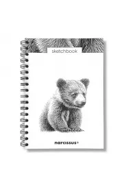 Narcissus Szkicownik B5 na spirali Niedwied z perforacj 120 gsm 60 kartek