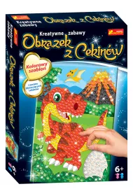 Ranok-Creative Obrazek z cekinw. Dinozaur Trex