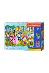 Puzzle maxi konturowe 20 el. Snow White and the Seven Dwarfs Castorland