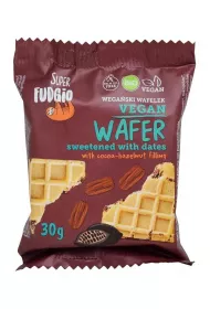 Super Fudgio Wafelek z kremem kakaowo - orzechowym s�odzony daktylami 30 g Bio