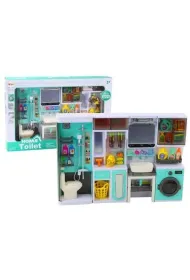 Zestaw �azienka 4w1 prysznic toaleta pra�ka akces LeanToys