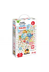 Puzzle obserwacyjne 117 el. Mapa Polski Bright Junior Media