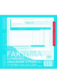 Michalczyk i Prokop Faktura czynno�ci zwol.z podatku 198-2E