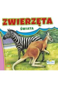 Zwierz�ta �wiata - Zebra i kangur. Ksi��eczka harmonijka