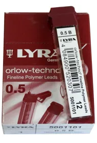 Lyra Wk�ady grafitowe B 0,5mm 5001101 12 szt.