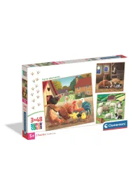 Puzzle 3x48 el. SuperColor. Farm Moments Clementoni