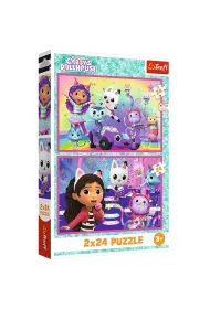Puzzle 2x24 el. Zabawy z Gabby Trefl