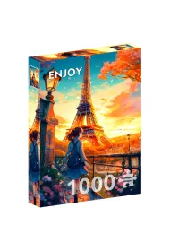 Puzzle 1000 Spacer w Pary�u / Francja Enjoy
