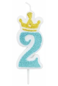 �wieczka 2 niebieska 6,8cm PARTY GO
