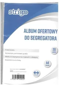 Strigo Album ofertowy A4 do segregatora PP 20 szt.