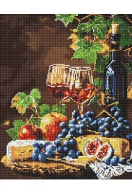 Ideyka Diamentowa mozaika - Ulubione wino 40x50cm