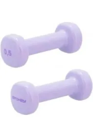 Spokey Zestaw hantli winylowych 2x0,5kg Shape fiolet