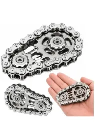 Fidget spinner �a�cuch z�batki stal nierdzewna LeanToys