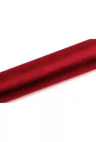 PartyDeco Organza G�adka czerwony 0,16x9m
