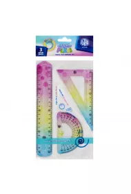 Astra Zestaw geometryczny pastelowy Flexi 3 elementy