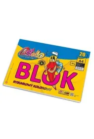 Alfa Pastello Blok rysunkowy A4 80g Pastello 20 kartek