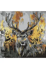 Ideyka Diamentowa mozaika - Z�oty jele� 40x40cm