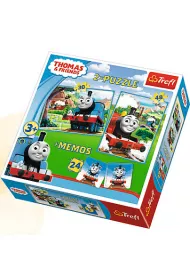 Puzzle 2w1 30+48 el. Tomek i Przyjaciele + memos 90602 Trefl
