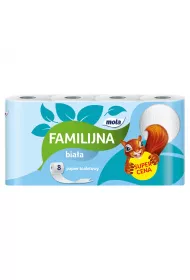 Mola Familijna Biaa Papier toaletowy 2-warstwowy 8 szt.