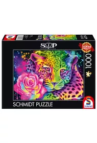 Puzzle 1000 el. Sheena Pike Kolorowy lampart Schmidt