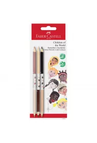 Faber-Castell Kredki dwustronne Children of the world 6 kolor�w 3 szt.