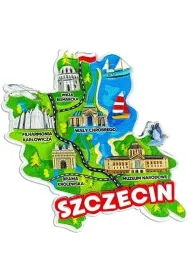 Pan Dragon Magnes I love Poland Szczecin ILP-MAG-C-SZCZ-36