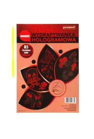 Wydrapywanka hologramowa A5 czerwona Polsirhurt