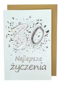 incood. Kartka urodzinowa sk�adana 1,5x17cm mix