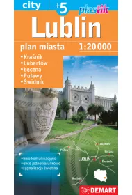 Plan miasta Lublin 1:20 000 plastik DEMART