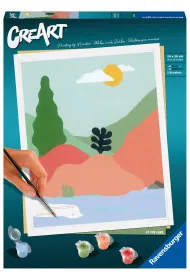 Ravensburger Malowanie po numerach CreArt - Minimalistyczny krajobraz 2 24x30cm