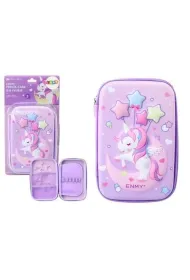 LeanToys Pi�rnik rozk�adany z jednoro�cem fioletowy 23x15cm