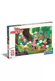 Puzzle 104 el. Maxi Super Kolor Mickey and Friends Clementoni