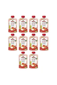 Holle Mus Czerwona pszczo�a (jab�ko - truskawka) od 8 miesi�ca Demeter Zestaw 10 x 100 ml Bio