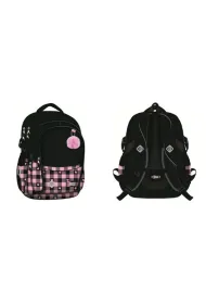 St. Majewski Plecak 4-komorowy Pink Checkered