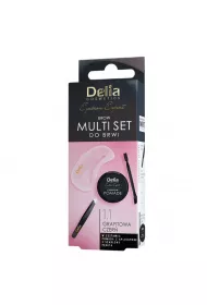 Delia Zestaw Brow Multi Set do brwi pomada do brwi 1.1  + pseta + szczoteczka do brwi + aplikator
