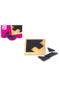 Tangram z naturalnego drewna w pude�ku Quint
