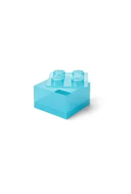 LEGO(R) pojemnik klocek czw�rka transparentny b��kit